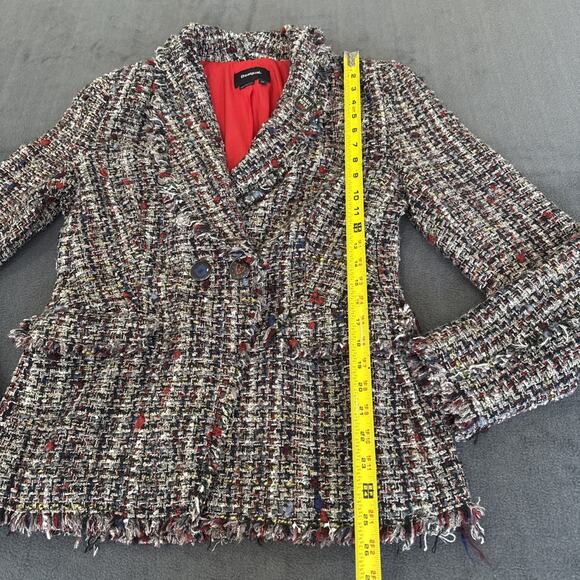 Desigual Tweed Chaw Blazer Drava Multicolor Women’s Size 40 (6) - Picture 11 of 13